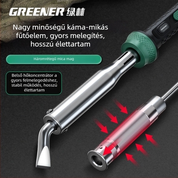 GREENER/Green Forest Elektromos forrasztókészlet otthoni használatra, nagy teljesítmény ipari forrasztáshoz, többfunkciós forrasztópisztoly