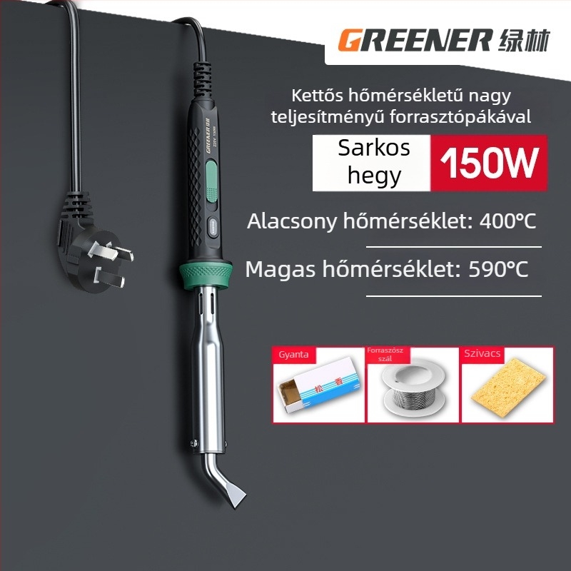 GREENER/Green Forest Elektromos forrasztókészlet otthoni használatra, nagy teljesítmény ipari forrasztáshoz, többfunkciós forrasztópisztoly