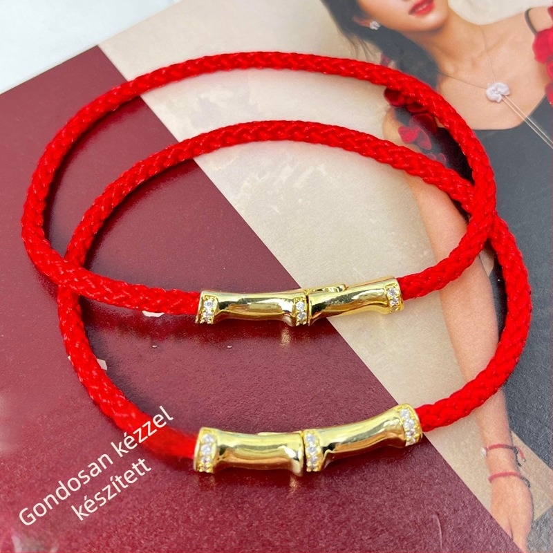 925-ös ezüstből készült bambusz csomó karkötő cirkón bevésésekkel nőknek | 925 ezüst, precíz kidolgozás, Obi Jewelry Factory