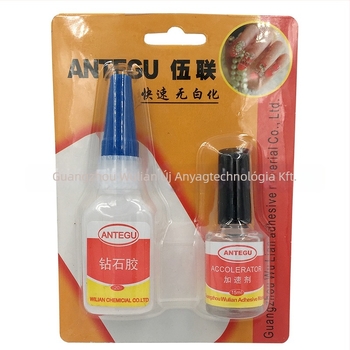 Antegu körömragasztó kövekhez, 20 g, Guangzhou eredetű, több mint 60 napos tartósság, kötési idő 3–5 másodperc