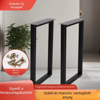 Fém asztallábak, bármagasságú dizájn, irodai és étkezőasztalokhoz, modell 002, hegesztett spray-festéssel bevont felület