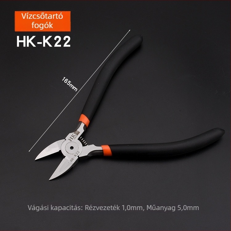 HK átlós fogó, anyag: wolfrám acél, tömeg 0.3, vágási átmérő 0.6, alkalmazható vas/acél/plasztik