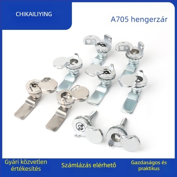 A705 nyelv-zár kültéri elosztó dobozhoz – cilinderzár, cinkötvözet, univerzális a dobozokhoz, modern letisztult dizájn