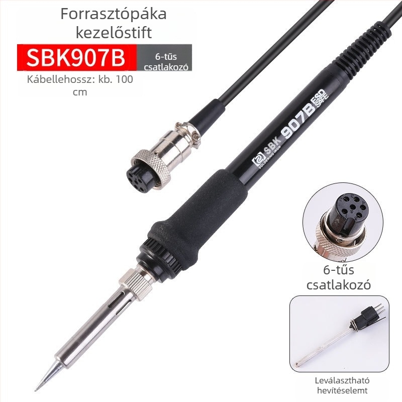 TGK Forrasztóvas-kezelő, Sorozat 907, 24V, 20W, forrasztáshoz és karbantartáshoz