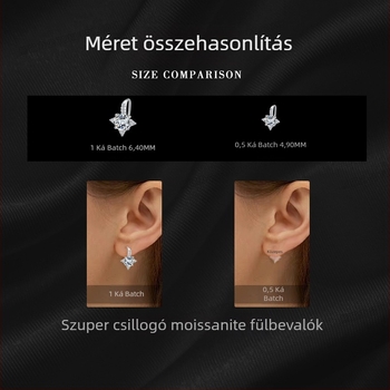 Hatágú csillag fülbevaló fülhorgos – réz, elektroplakálás, niche stílus, 2025 tavaszi megjelenés