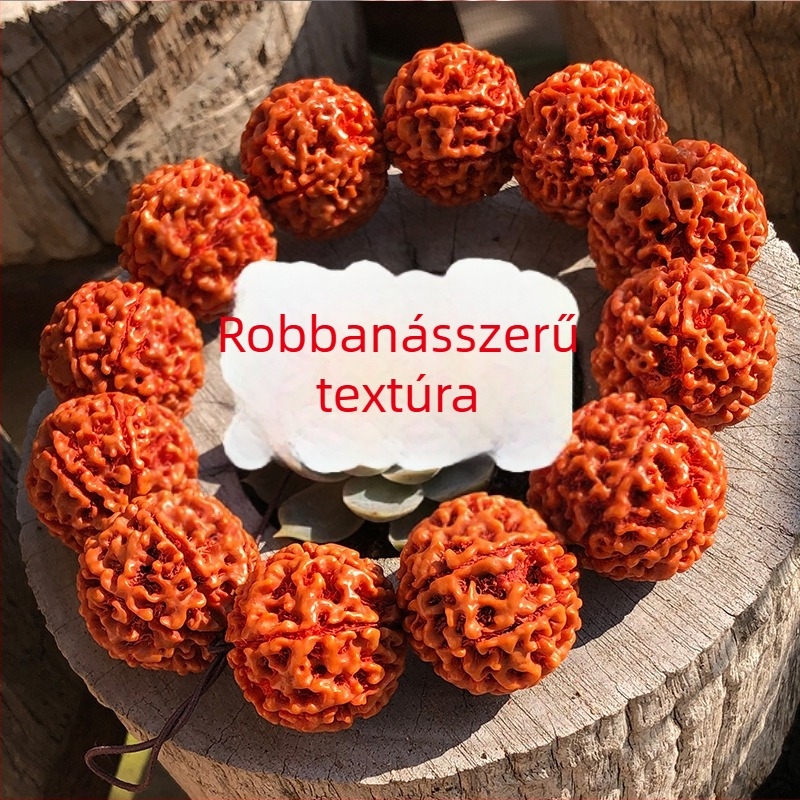 Bodhi gyöngy karkötő, uniszex, 13 gyöngy, Új kínai stílus, lyukasztó technika, Putian eredetű