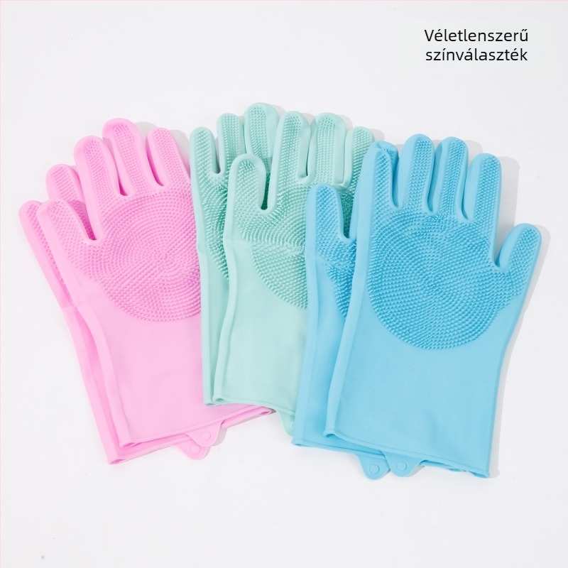 Szilikon fürdőkesztyű – masszírozó kefeféle kutyáknak, szőrhullás eltávolítása, márka Receive the shell, 201 darab/doboz