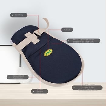 Csuklókorlátozó pánt – hálószövésű anyag, nylonöv és műanyag lemez; Márka: J&X, Modell: Wrist restraint strap, Kategória: Kéz korlátozó