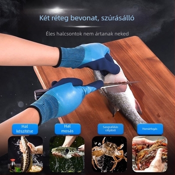 Horgász kesztyűk – Line anyag, monokróm minta, modern minimalist stílus, márka Jizhan