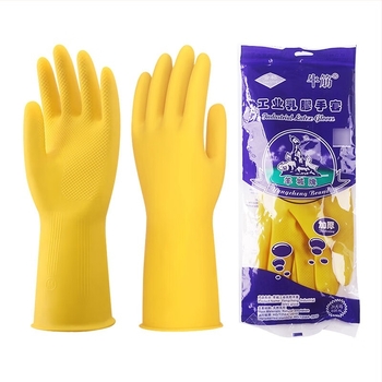 Yangcheng Ipari latex kesztyűk – megvastagított, vízálló, olajálló, dombornyomott, csúszásmentes