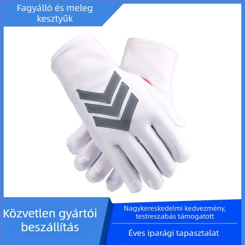Ismételten használható munkavédelmi kesztyű, spandex, körülbelül 25 cm hosszú, körülbelül 150 g tömeg, szolgálatra, járőrségre és lovaglásra