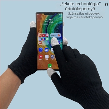 Dengyue érintőképernyős nylon kesztyű karbon szálas maggal, vékony, légáteresztő, 210 g, általános használatra