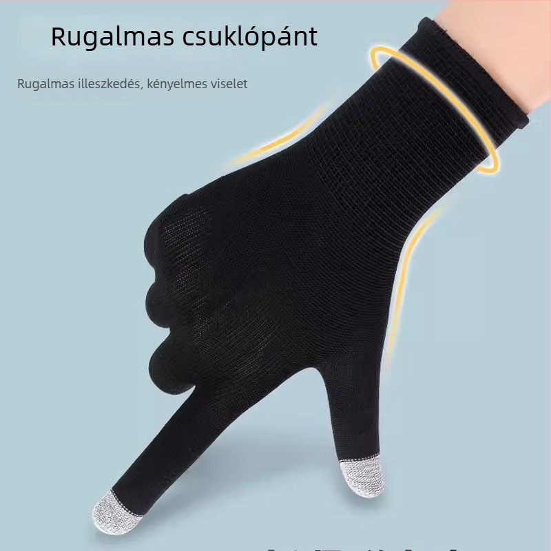 Dengyue érintőképernyős nylon kesztyű karbon szálas maggal, vékony, légáteresztő, 210 g, általános használatra