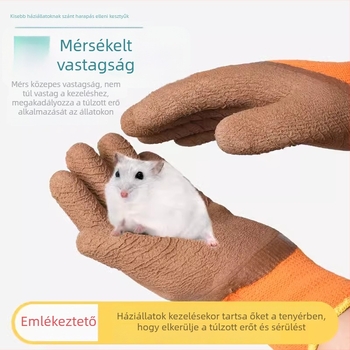 Laboratóriumi egér anti-harapás gumikesztyű, meleg és kopásálló, 100 g