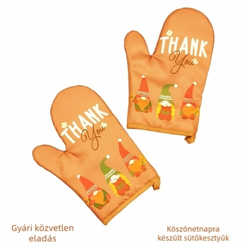 Konyhai szigetelt kesztyű textil anyagból, testre szabható, 2025-ben bevezetve, 1 pár