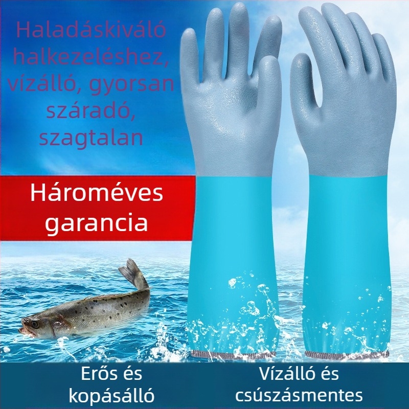 Great vízálló horgászkesztyűk – csúszásmentesek, vágásálló védelem, vastagított és hosszított kivitel, OEM elérhető