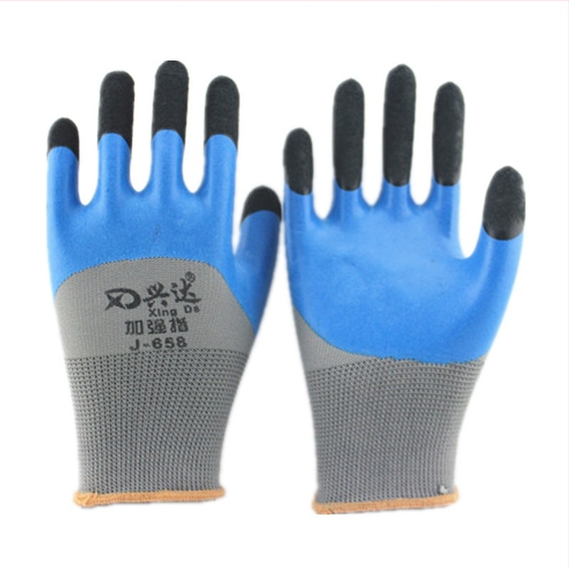 Xingda csúszásmentes, kopásálló, megerősített munkakesztyűk kezeléshez