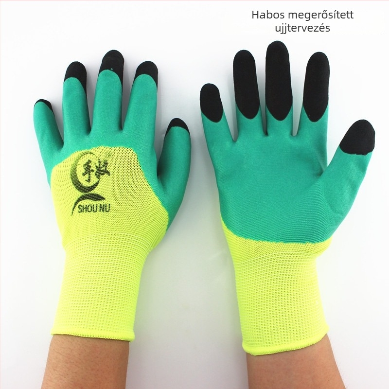 Xingda csúszásmentes, kopásálló, megerősített munkakesztyűk kezeléshez