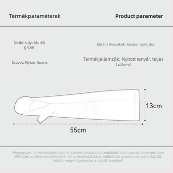 Vezetéshez UV-védett karvédők, Ice Silk hűtés, nylon anyagból, nyárra