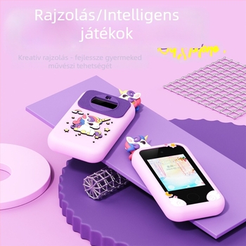 Gyerekeknek szóló digitális kamera, 2,8 hüvelykes LCD, 20 MP érzékelő, TF kártyás tárolás, videófelvétel, ABS + szilikon gél ház