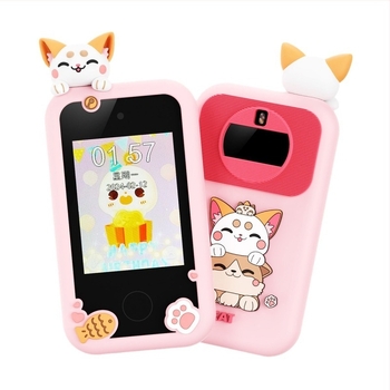 Gyerekeknek szóló digitális kamera, 2,8 hüvelykes LCD, 20 MP érzékelő, TF kártyás tárolás, videófelvétel, ABS + szilikon gél ház