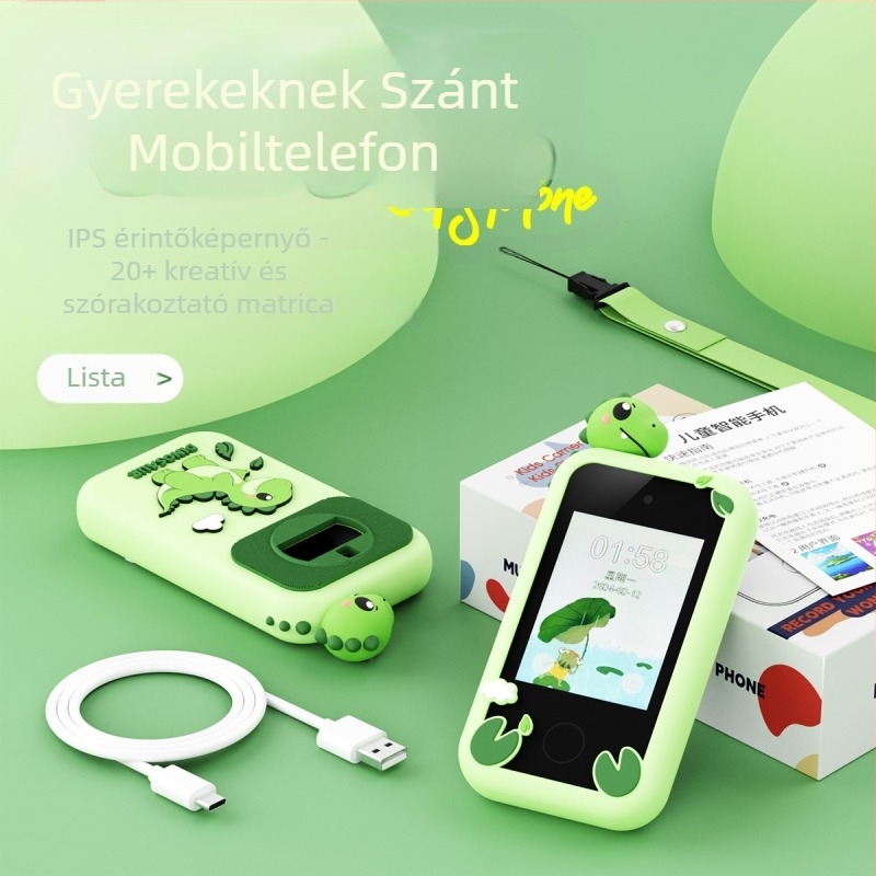Gyerekeknek szóló digitális kamera, 2,8 hüvelykes LCD, 20 MP érzékelő, TF kártyás tárolás, videófelvétel, ABS + szilikon gél ház