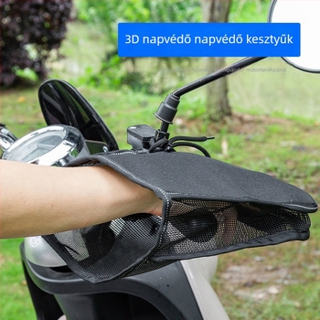 Nyári kerékpáros kesztyű napvédő, UV védelem, vízálló, könnyű