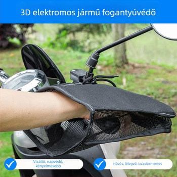 Nyári kerékpáros kesztyű napvédő, UV védelem, vízálló, könnyű