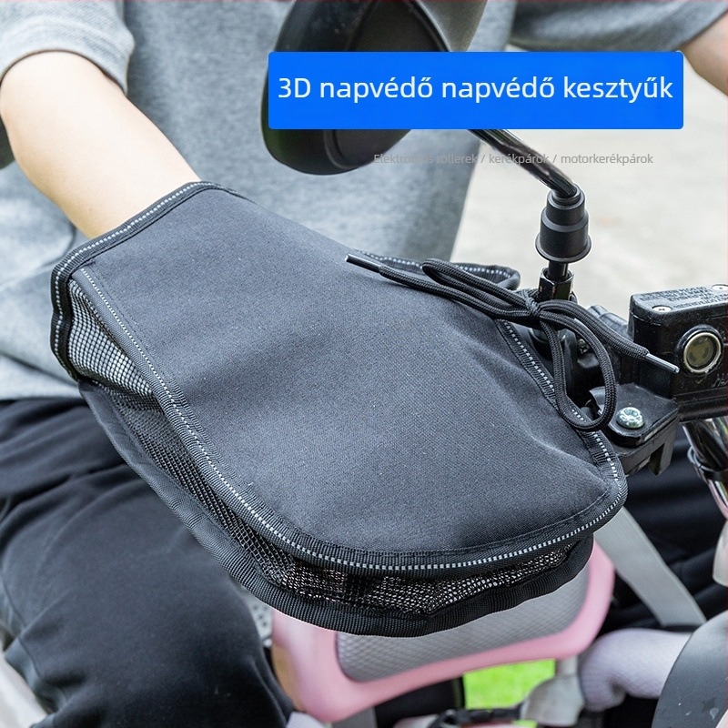 Nyári kerékpáros kesztyű napvédő, UV védelem, vízálló, könnyű