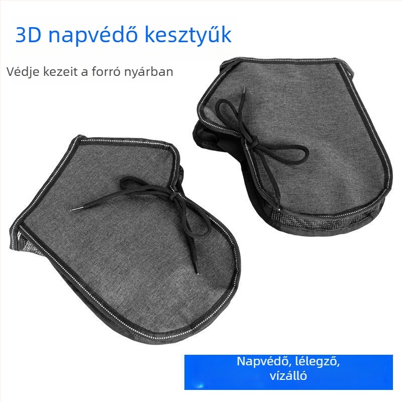 Nyári kerékpáros kesztyű napvédő, UV védelem, vízálló, könnyű