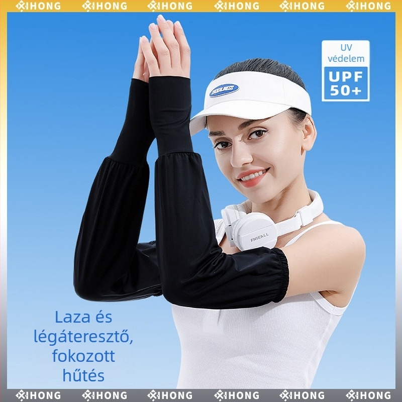 Nyári Ice Silk karvédők nőknek, laza szabás, gyorsan szárad, UV-védelem, kültéri használatra