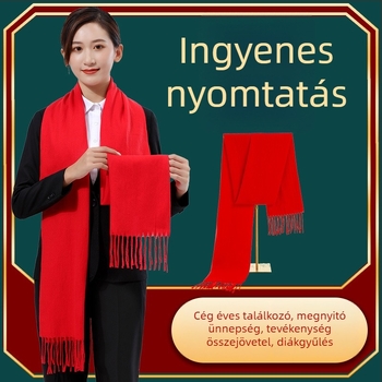Xinjing márkájú gyapjú sál logó testreszabással, téli használatra, 2025 tavaszi megjelenés