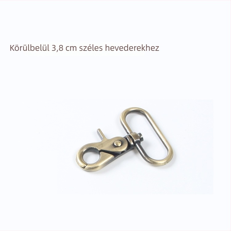 Fém homárcsat D-gyűrűvel – táska DIY hardver kiegészítő, termékkód Hywxkkkswwtewk