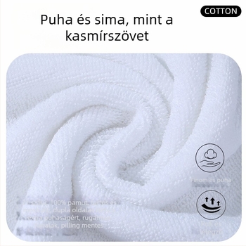 Szállodai törölköző 100% pamut | 170–200 g, 21s szál, egyszerű szövés, logó nyomtatva