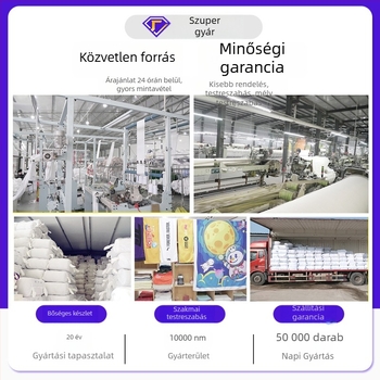 Szállodai törölköző 100% pamut | 170–200 g, 21s szál, egyszerű szövés, logó nyomtatva