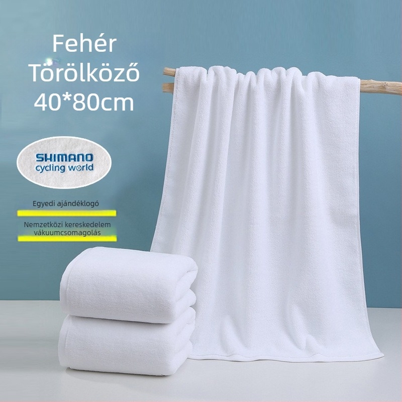 Szállodai törölköző 100% pamut | 170–200 g, 21s szál, egyszerű szövés, logó nyomtatva