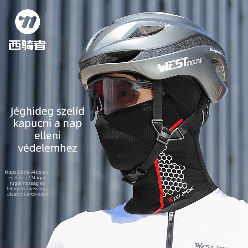 Kerékpározási maszk Ice Silk és pillangó háló anyaggal – West Biking / West Rider's – licencelt magáncímke