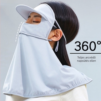 Női teljes arces napsvédő maszk nyárra, légáteresztő UV védelem, gyorsan szárad, szélálló, kerékpározásra és vezetésre