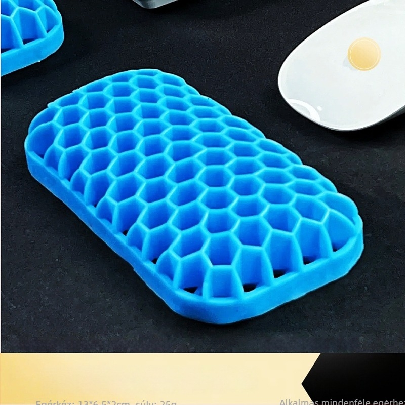 Billentyűzet- és egércsuklótámasz – kettős oldalú TPE párna, üreges dizájn, irodai használatra, vízálló, csúszásmentes, kopásálló, könnyen tisztítható