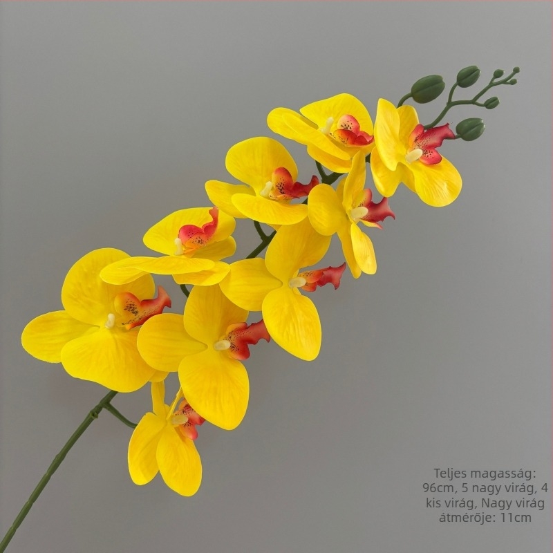 Phalaenopsis művirág, 3D nyomtatás, selyem virágok, esküvői és otthoni dekorációhoz