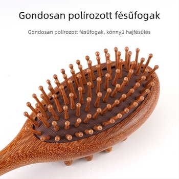 Szantálfa hajkefe légpárnás párnával a fejbőr ápolásához