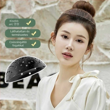 Szilikon hajkiegészítő, természetes női stílus, modell: grapefruit héj, felület sztancolás, csomagolás tömeges vagy egyedi