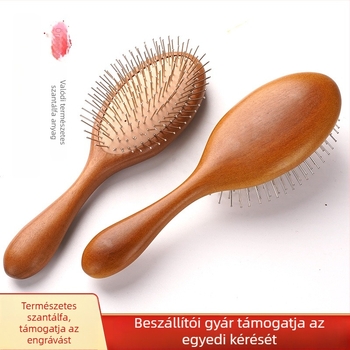 Bükkfa hajkefe légpárnás fejbőrmasszázzsal