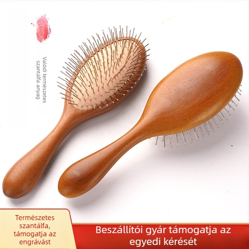 Bükkfa hajkefe légpárnás fejbőrmasszázzsal