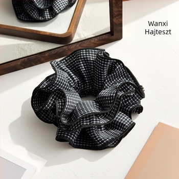 Maruhi kézzel készített textil hajgumi, francia retro stílus, magas rugalmasság