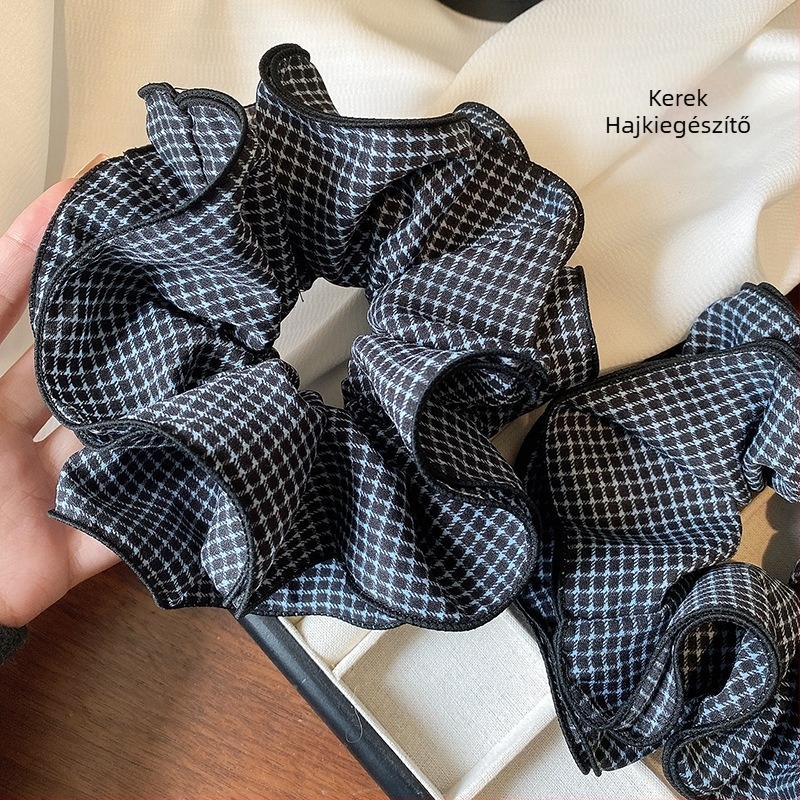 Maruhi kézzel készített textil hajgumi, francia retro stílus, magas rugalmasság