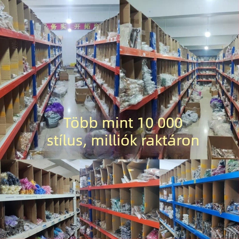 Textil hajcsipesz búzaszem mintával, kézzel készített, nőknek