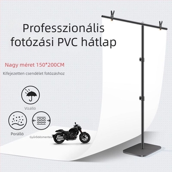 Fehér PVC hátterű fotózáshoz panel, still life rekvizíció, fehér háttér