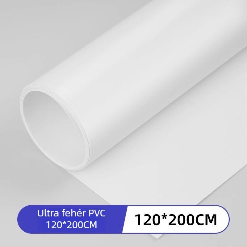 Fehér PVC hátterű fotózáshoz panel, still life rekvizíció, fehér háttér