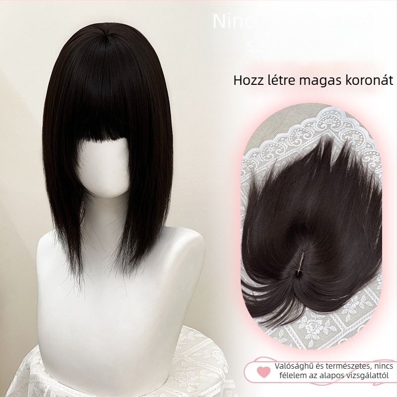 Lalisa pj001 Paróka darab - egyenes haj, magas hőmérsékletű huzal, mechanizmusos feldolgozás, univerzális illeszkedés